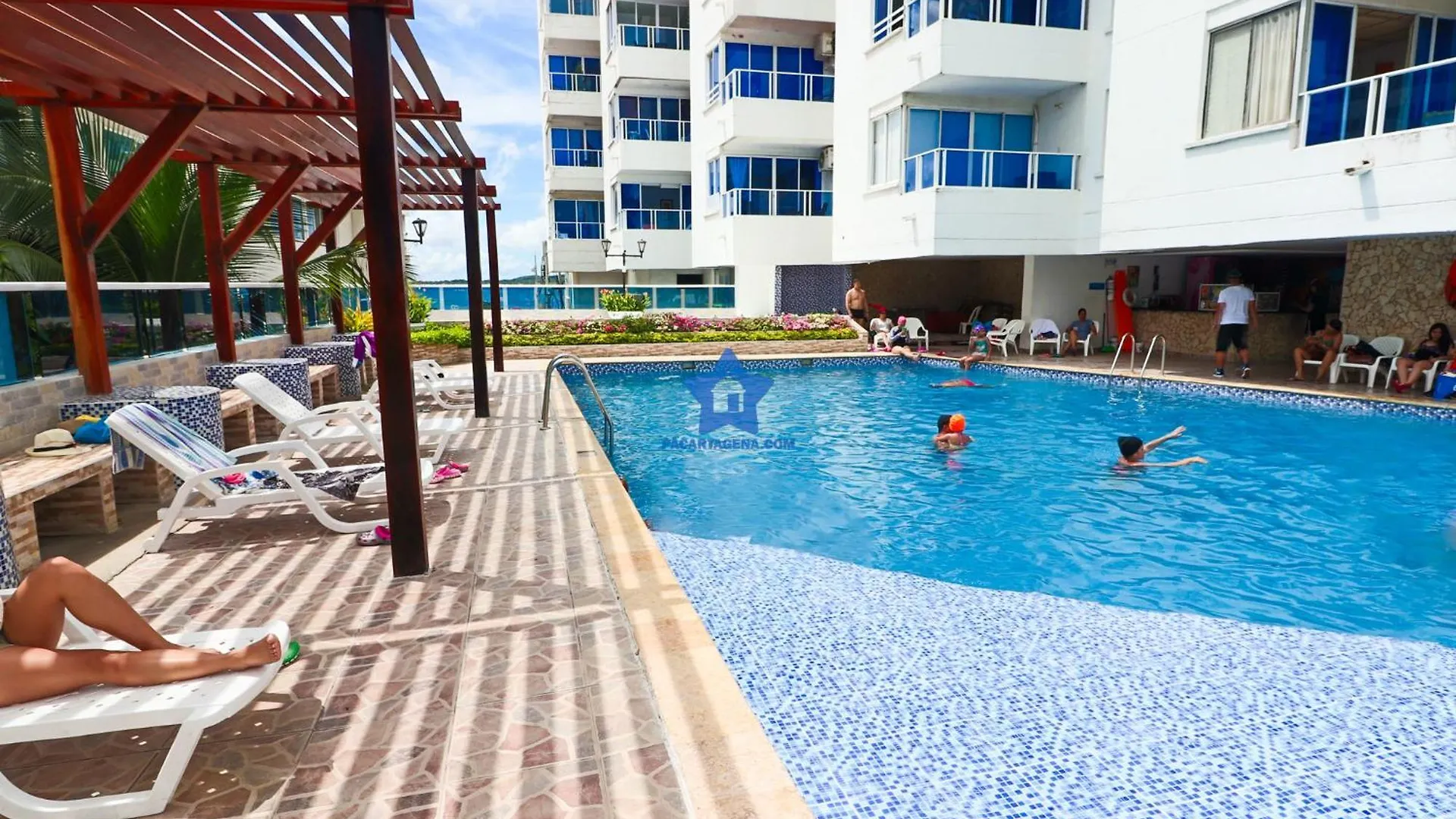 Apartamento Ocean Blue Vista Espectacular Lejlighed Cartagena